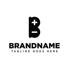 Letter B Battery Logo, symbolizing power, energy, and reliable performance