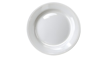 Elegant White Dinner Plate Mockup Isolated on transparent background Perfect for Menu Design Food Photography and Restaurant Branding