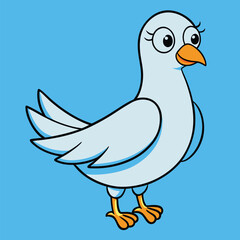Dove white background