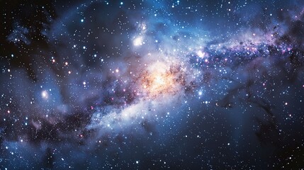 galaxy background, stars in the dark space, galaxy on dark background