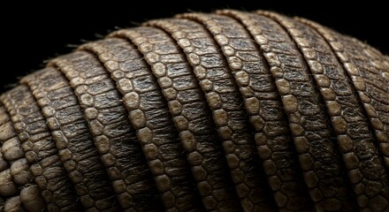 A Close-Up View of an Armadillo's Shell: Nature's Armor