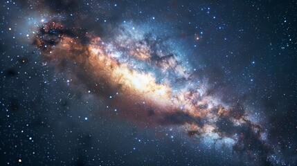 galaxy background, stars in the dark space, galaxy on dark background