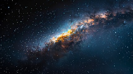 galaxy background, stars in the dark space, galaxy on dark background
