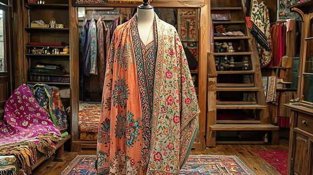 elegant kashmiri pheran indian attire video