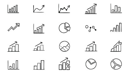Finance and Economy icon set. Money and Finance Related Line Vector Icon Set. Editable Stroke. Banking, Loan, Money, Investment, Mortgage. Vector isolated flat vector illustration on white background.