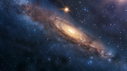 Fototapeta premium galaxy background, stars in the dark space, galaxy on dark background