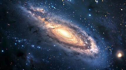 galaxy background, stars in the dark space, galaxy on dark background