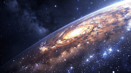 Fototapeta premium galaxy background, stars in the dark space, galaxy on dark background