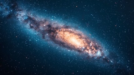 Fototapeta premium galaxy background, stars in the dark space, galaxy on dark background