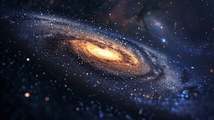 Obraz premium galaxy background, stars in the dark space, galaxy on dark background