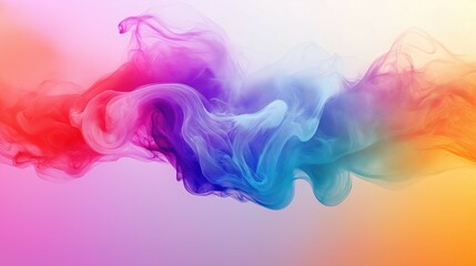Fototapeta premium Vibrant abstract watercolor blend, flowing gradients and bold hues, evoking creative energy and artistic freedom