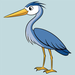 Obraz premium heron on the beach