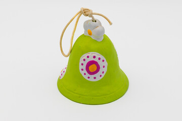 Green ceramic bell