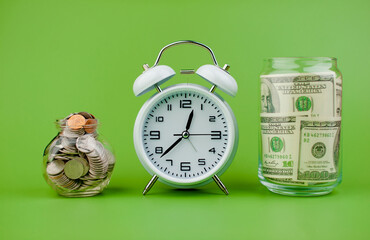 Dollar Currency and Coins, Money Business and Exchange, Financial Planning and Financial Investment