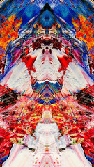 Abstract art background . Hand painting artwork on canvas .