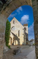 View of the historic Stadtpfarrkirche St. Johann (Saint John's parxish church) in the old town of Rapperswil, St. Gallen, Switzerland