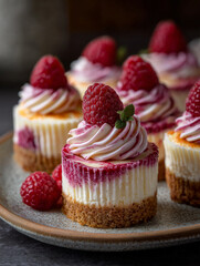 SUMMER RASPBERRY CHEESECAKE CUPCAKES