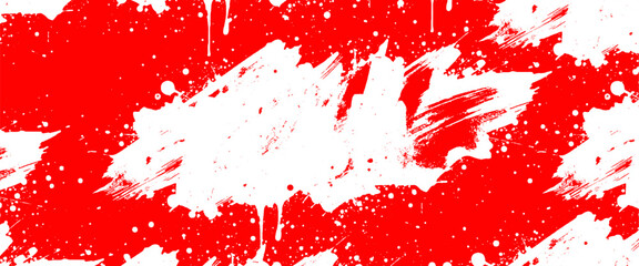 Vector stylish red brush stroke and texture grunge element