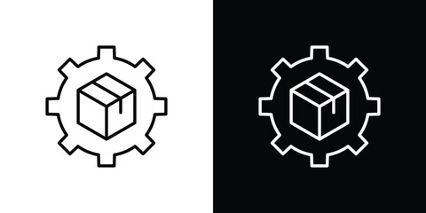 Product development icon in black. flat graphic vector icon
