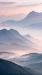 sunset in the mountains