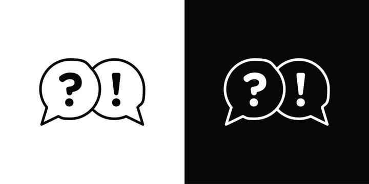 QNA icon in black. flat graphic vector icon