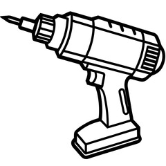 Minimalist Power Tool Vector Impact Driver