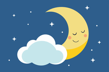 Fototapeta premium moon and stars