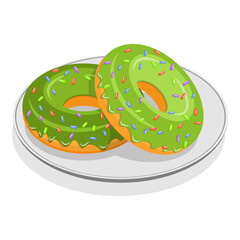 3D Isometric Flat  Illustration of Organic Japanese Food. Item 3