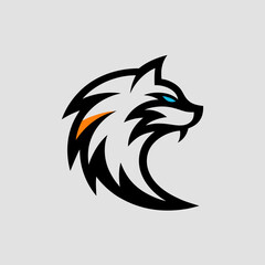Obraz premium wolf logo set 