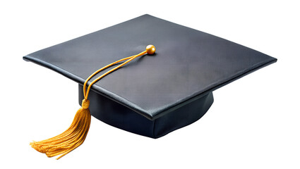 high angle shot of graduation cap with detailed stitching