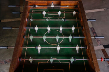 Used foosball table for exciting tabletop soccer games