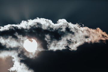 Sunlight Piercing Through Dramatic Clouds
