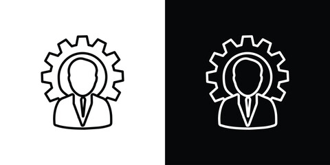 Responsible icon in black. flat graphic vector icon