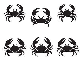 Crab Simple Black Line Drawing