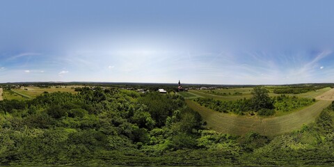 Landscape Błędów, Silesia, Poland 360 panorama