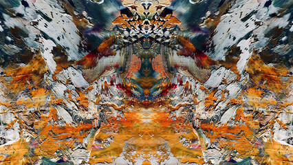 Abstract art background . Hand painting artwork on canvas .