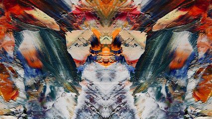 Abstract art background . Hand painting artwork on canvas .