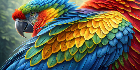 Obraz premium Macaws close up 