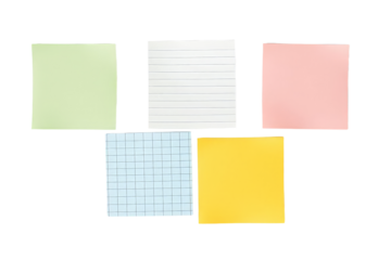 A collection of colorful note papers with various patterns perfect for organization and creative projects.