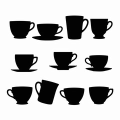 Tea cups mugs coffee hot beverage drinks