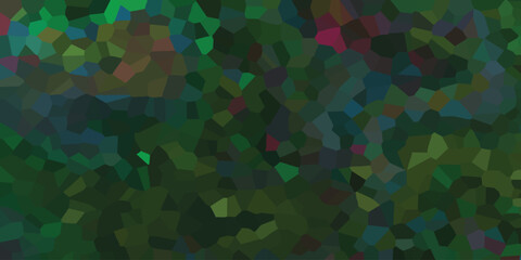 Mosaic pattern texture of various green hues featuring a complex and decorative composition suitable for design and artistic projects