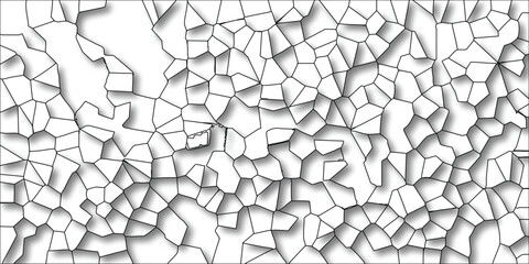 Geometric pattern with cellular structure creating a textured abstract background in black and white design for diverse applications