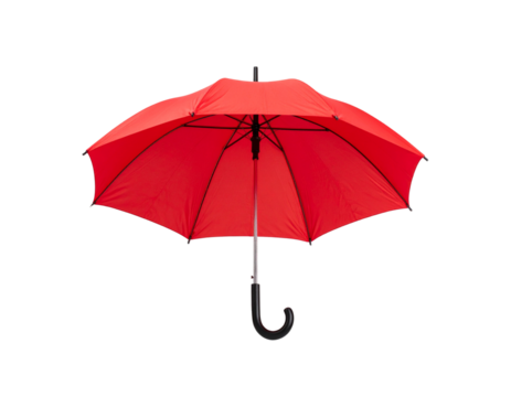 3D Phone with Generic Cash Transfer App Interface, Transparent Background.jpg - Side View of Red Open Umbrella with Curved Handle – Realistic PNG on Transparent Background