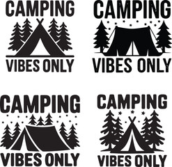 Camping typography t shirt  design, camping quotes, Adventure, Outdoors, Mountains, Hiking. vector illustration.