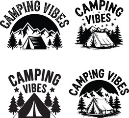 Camping typography t shirt  design, camping quotes, Adventure, Outdoors, Mountains, Hiking. vector illustration.