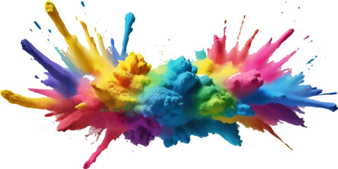 Colorful watercolor and ink paint splashes create vibrant artistic designs and textures