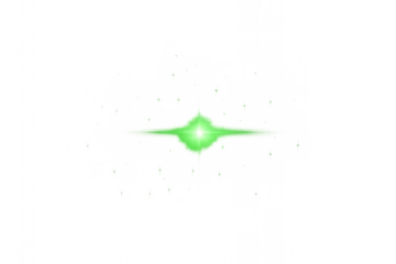 Light green luminescence glowing brightly on transparent surface, enhancing graphic design with vibrant radiant effect