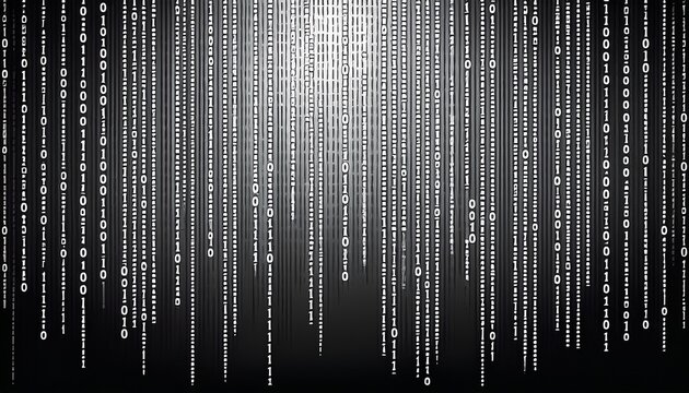 minimal background with binary code simple pattern