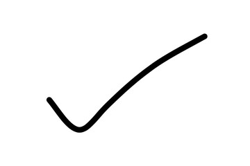 Marker Check – Handdrawn Checkbox Sketch for Checklist Icon Isolated