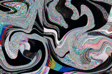 Pixel pattern of a digital glitch /Abstract background, pattern of a digital glitch.